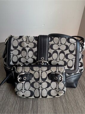 Coach Hampton Signature Flap Bag and Wallet - F12641 Y2K